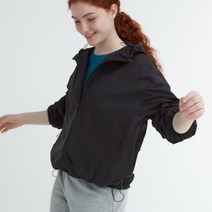 유니클로 재팬 여성 포켓터블 파카 휴대용 자켓 재킷 UV 자외선 차단 블랙 460892, XL
