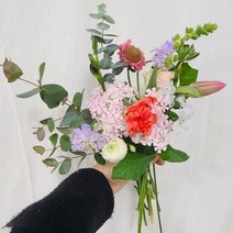 [아이플라워] 생화 꽃다발 꽃배달 꽃 꽃정기구독 플라워박스 꽃바구니 어버이날 선물 추석연휴22일 마지막발송, 랜덤꽃(꽃다발포장)