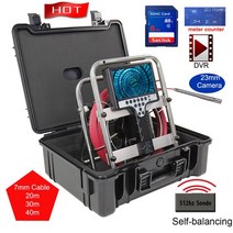 산업용 내시경 카메라 7mm 소프트 케이블 23mm 512hz Transmeter Locator Sonde 파이프 하수도 검사 DVR 미터 카운터, [04] 40 메터, [02] 7mm Soft 23Self