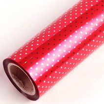 노크원 비닐포장지당일발송, 1롤, 02작은땡땡이/특대/빨강