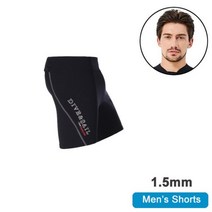 웻슈트 서핑 잠수복 스킨스쿠버 슈트남성 잠수복 탑 자켓 2mm 또는 3mm 1.5mm 네오프렌 긴팔 셔츠 바지 민, 12 1.5mm Men Shorts_07 XXXL