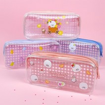 아이비스 숑숑비숑투명펜파우치(IL) 필통, 보라-젤리