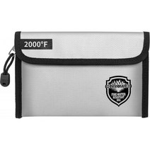 A4 서류 대응 내화 가방QUEENBABI 금고 가방 귀중품 넣어 보관 케일스 방재 방화 집금봉투 재산 수납 케이스 내화봉투 3층 구조 방폭 방수 내열 2000도 대용량 현금 가정