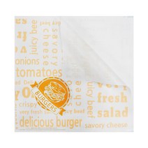 벅스웨이 햄버거포장지 L자형 20cm, 1g, 500장