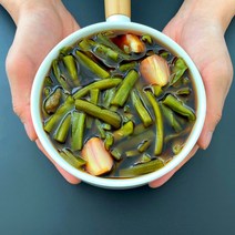 저염 간장으로 맛을 낸 오독식감 궁채 장아찌 (무색소), 궁채장아찌 1KG (진공포장 1kg 1팩)