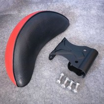 스쿠터 오토바이 등받이 범용 바이크 쿠션 텐덤 시시바 벤리110 슈퍼커브 pcx nmax, 랜드로버/BWS개, 등받이【레드】세트