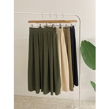 허니제이 / 키루아 코듀로이 핀턱 뒷밴딩 A라인 스커트(4color)