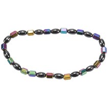 수제 체중 감소 검은 돌 자기 치료 Anklets 건강 관리 생체 역학 여성을위한 마그네틱 팔찌 남자 쥬얼리