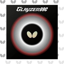 버터플라이 Glayzer09C 탁구 러버 그레이저 고성능 고무, 블랙