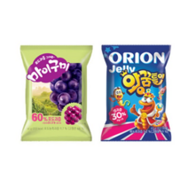 오리온 왕꿈틀이 67g x 10p + 마이구미 66g x 10p 젤리 세트, 24세트