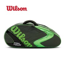 윌슨 라켓가방 WRZ605606 프로 투어 6PK 테니스 그린, 라켓가방_w0150287