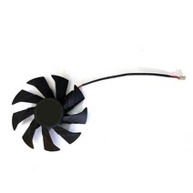 쿨링팬 컴퓨터 팬모터 zotac gtx 1050ti-4gd5 thunderbolt pb hy sm 냉각 팬용 87mm 2pin dc 12v geforce gtx1050ti 팬, 1개