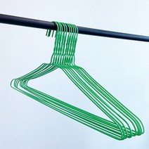 꽈배기 세탁소 옷걸이 - 녹색 X10개, 10개