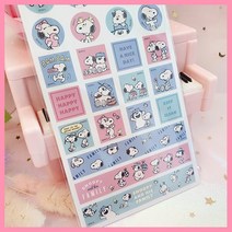 스누피 민트 킵 클린 스티커