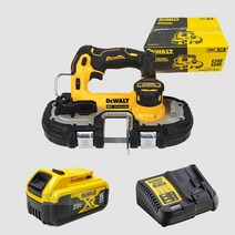 디월트 충전 밴드쏘 DCS377 18V 20V 세트 미니 소형 줄톱 절단기 밴드쇼 디월드, 20V 6.0Ah 배터리 세트, 1세트
