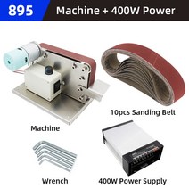 전기 벨트 샌더 400W 다기능 연마 기계 분쇄기 연 삭 샌 더 DIY, [06] 895 with 400W Power