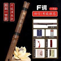 퉁소 악기 초보입문자 고급 연주 8개 또는 6개의 고풍 단소, T02-긍정적 인 순간 퍼플 죽 F조(풀세트