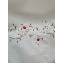 혜인천 대폭 20수 광목면 밤색줄기 자수 워싱원단 커텐 이불 의류 원단 2종, 밤색줄기 광목색