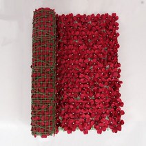 화단울타리 가드닝 경계목 나무울타리 인공 잎 울타리 꽃 울타리 홈 정원 안뜰 수국 행, 0.5x3m, 03