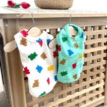 하이슈 하리보 곰돌이 티셔츠 강아지 옷 외출복, 단품