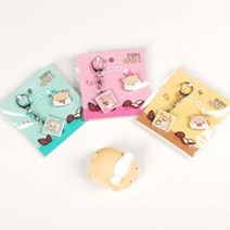[AAX_7195163] (디자인 : 핑크) 찰떡같이 아라찌 국내정품 캐릭터 뺏지 열쇠고리 세트 선물용열쇠고리세트 판촉용열쇠고리 열쇠고리뱃지세트 디자인열쇠고리 뱃지열쇠고리세트, 핑크