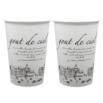 테이크아웃 13온스 종이컵 파리 100개, 단품, 옵션선택