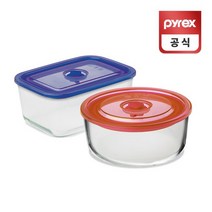코렐 파이렉스 이지씰 레드 블루 용기 2990ml 3050ml, 상세설명 참조
