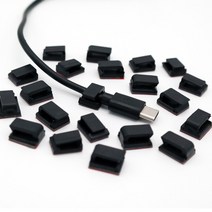 아이앤트 얇은 선 정리 클립 30개, 블 랙 30개