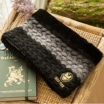 마블 아이언맨 블랙 유아동 넥워머 남아 겨울 목도리 어린이 방한 머플러