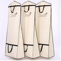 드레스커버 웨딩 롱 대형 드레스 한복 보관커버 뜨거운 판매 71 "두꺼운 여행 신부 웨딩 드레스 복장, 01 1pce Beige_02 180-60-30cm