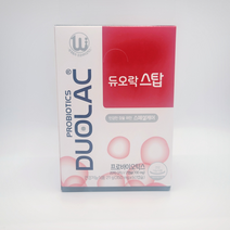 듀오락 스탑 프로바이오틱스 캡슐 상비 유산균 15일분 출장 여행 장건강 HD 듀오락유산균, 듀오락 스탑 350mg 30캡슐 15일분