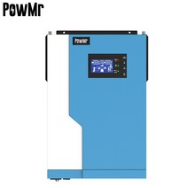 Powmr 하이브리드 태양 광 인버터 3.5kw 5.5kw 220vac 오프 그리드 100a mppt 태양 광 충전 컨트롤러는 배터리 wifi 모니터없이 작동 할 수 있습니다, 5500w