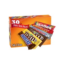 Mars 스키틀 엠엔엠 스니커즈 버라이어티 백 30개입