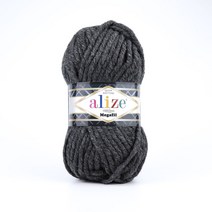 제이스타팩토리 알리제 메가필 청키실 두꺼운실 핑거니팅실 위빙실 직조실 뜨개실 멜란지실 가성비실, 196_다크그레이멜란지