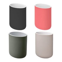 이케아 EKOLN 에콜른 칫솔꽂이/도자기/수납/펜/연필꽂이/욕실용품/데스크소품, 라이트레드_004.448.13