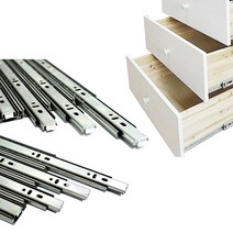 가구 서랍레일 모든종류 총집합, 3단 댐핑레일 400mm 1쌍(서랍1개분)
