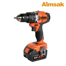 아임삭 충전 해머 드릴 배터리2개 BL22T816 햄머드릴 21.6V-6.0Ah 풀셋트