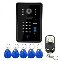 빌라 현관 아파트 주택 인터폰 호환 RFID 실외기 비밀번호 및 리모콘 잠금해제 기능 방수 카메라 6심 케이블, 6-core cable-700TVL