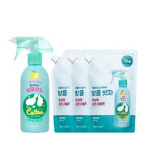 온더바디 코튼풋 발을씻자 풋샴푸 레몬 385ml 1개 + 리필 500ml 3개, 단품