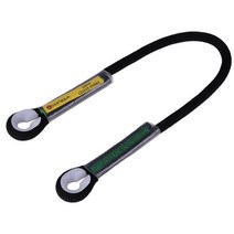 SJSHOP 60-200cm 암벽 등반 내리막 슬링 가을 보호 로프 22KN, 나일론, 검정