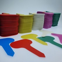 화분팻말 화분픽 T형 식물 라벨 이름표 중 100P 화분네임택, 상세페이지 참조