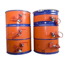 전기 장판 매트 전기요 캠핑 220v 20-200l 실리콘 밴드 드럼 히터 담요 오일 바이오 디젤 플라스틱 금속 드럼 히터 배럴 가스 탱크 손잡이 온도 제어, 250x1740mm 2000w