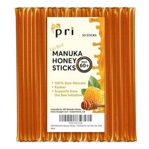 1+1 PRI Manuka 허니 스틱 된 MGO 60+ 원시 뉴질랜드 이동 중에도 한 10ct, 50 스틱