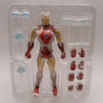 핫토이아이언맨 마크85 스파이더맨 마블 아이언맨 어벤져스 MK85 BJD 액션 피규어 모델 장난감 16cm, [01] MK85 with box