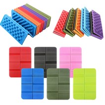 띵덕 미니 1인용 피크닉 콘서트 등산 야구장 휴대용 방석 매트 돗자리, 8칸 접이식 방석(매트), 카키+보관용 파우치