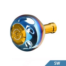 고멕서스 릴튜닝 핸들노브 티타늄 A 형 38mm 시마노 스텔라 뱅퀴시 다이와 이그지스트 호환가능 스피닝릴, 황금서남