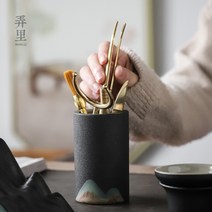 다도육군자 차칙 차침 차집게 차시 양호붓 차칼 흑단육군자, 선흑원산육군자(동)