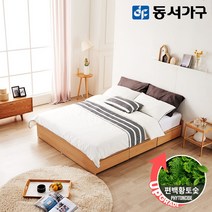 동서가구 파데르 무헤드 3서랍 슈퍼싱글 SS 수납침대+편백황토숯 양면 매트리스 DF643197, 화이트