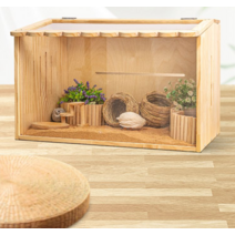 대형 원목 햄스터 하우스 원목 우드 아크릴 케이지, A타입