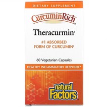 Natural Factors 내추럴팩터스 커큐민리치 더블 테라큐민 60정, 1개, 기본